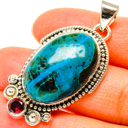 Chrysocolla Pendants handcrafted by Ana Silver Co - PD29437