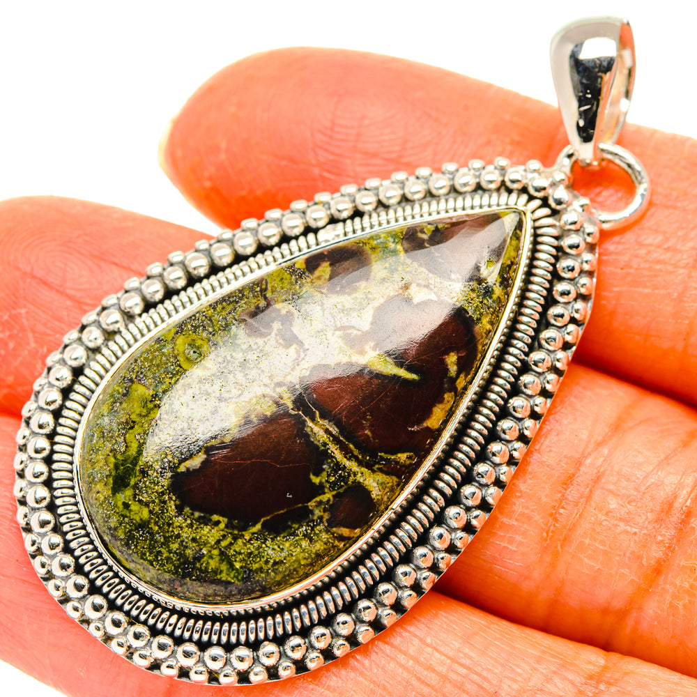 Dragon's Blood Stone Pendants handcrafted by Ana Silver Co - PD29449
