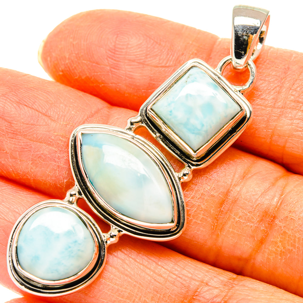 Larimar Pendants handcrafted by Ana Silver Co - PD29451