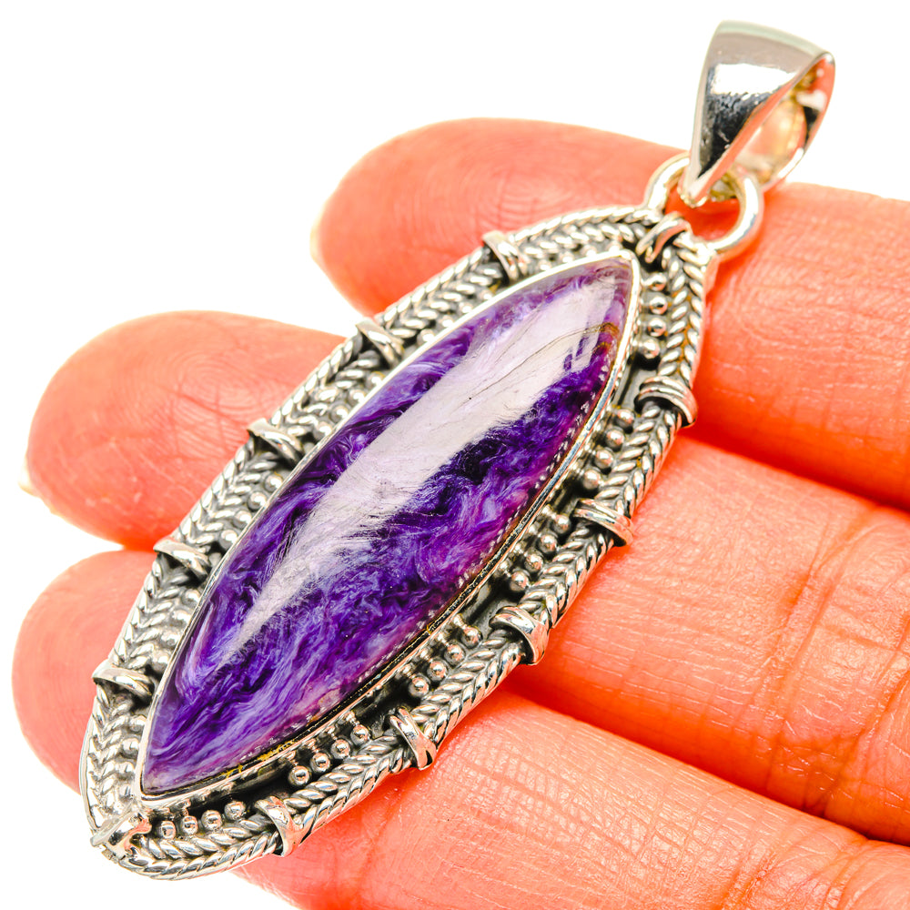 Charoite Pendants handcrafted by Ana Silver Co - PD29459