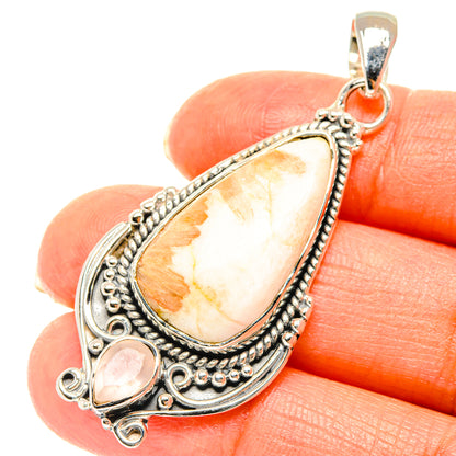 Scolecite Pendants handcrafted by Ana Silver Co - PD29462