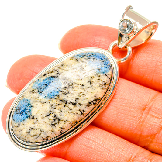 K2 Blue Azurite Pendants handcrafted by Ana Silver Co - PD29463