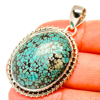 Tibetan Turquoise Pendants handcrafted by Ana Silver Co - PD29464