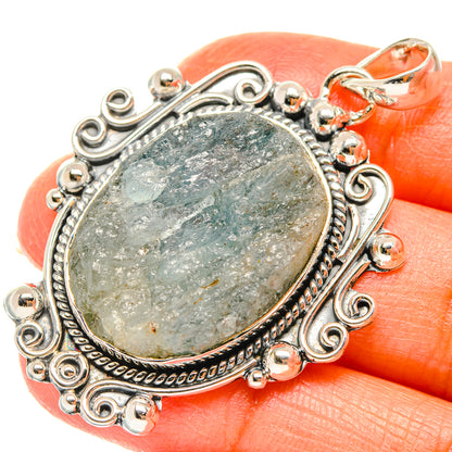 Aquamarine Pendants handcrafted by Ana Silver Co - PD29466