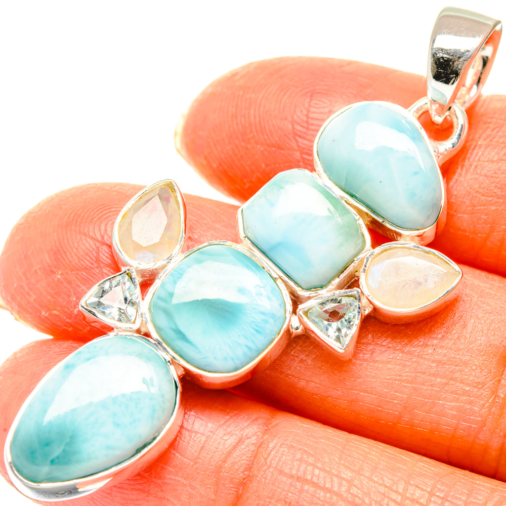 Larimar Pendants handcrafted by Ana Silver Co - PD29467