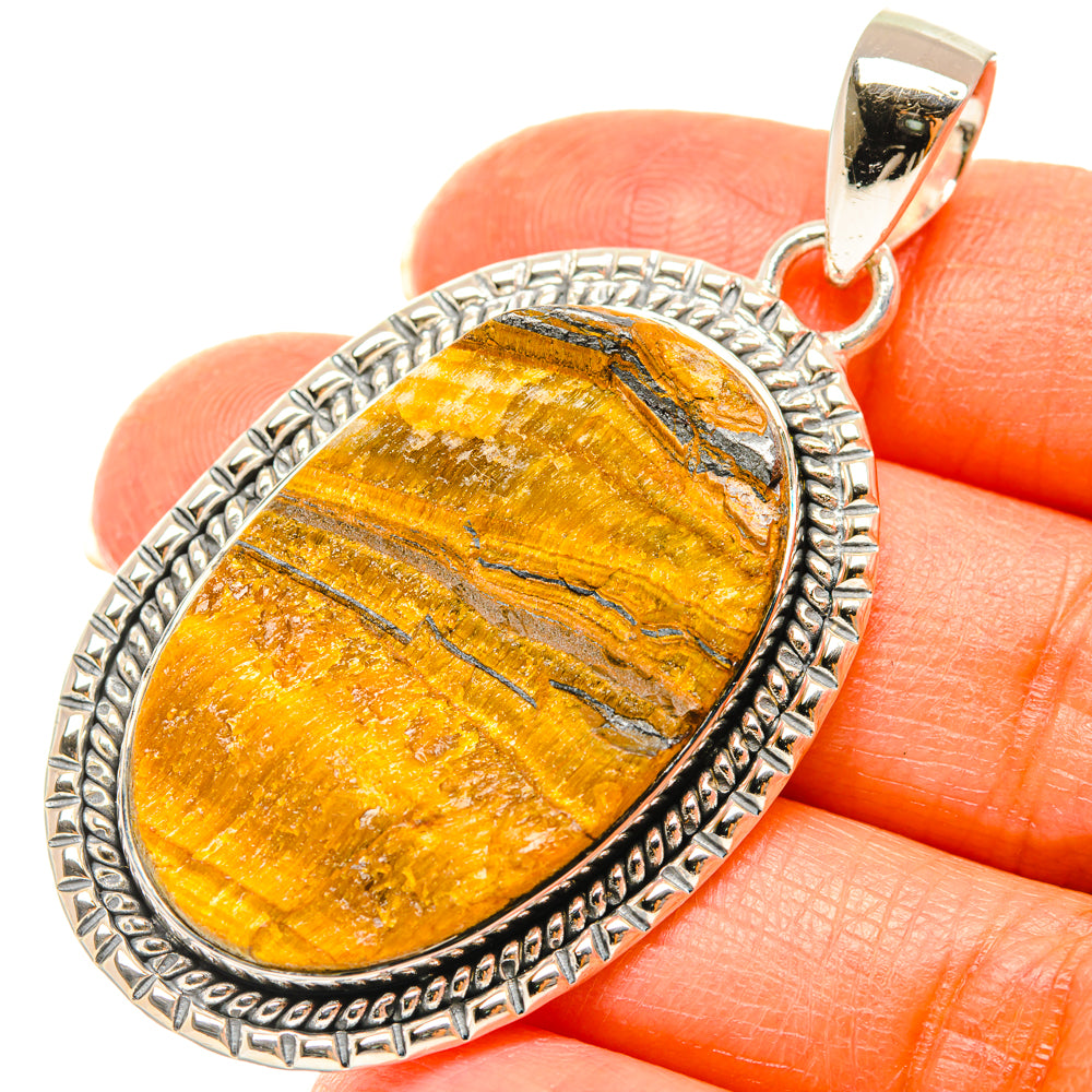 Tiger Eye Pendants handcrafted by Ana Silver Co - PD29470