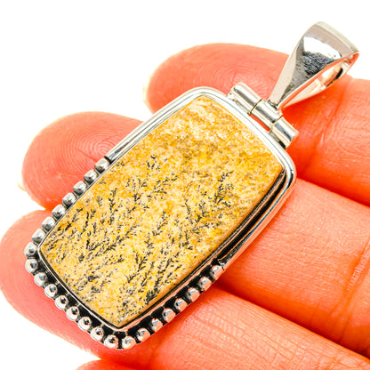 Germany Psilomelane Dendrite Pendants handcrafted by Ana Silver Co - PD29479