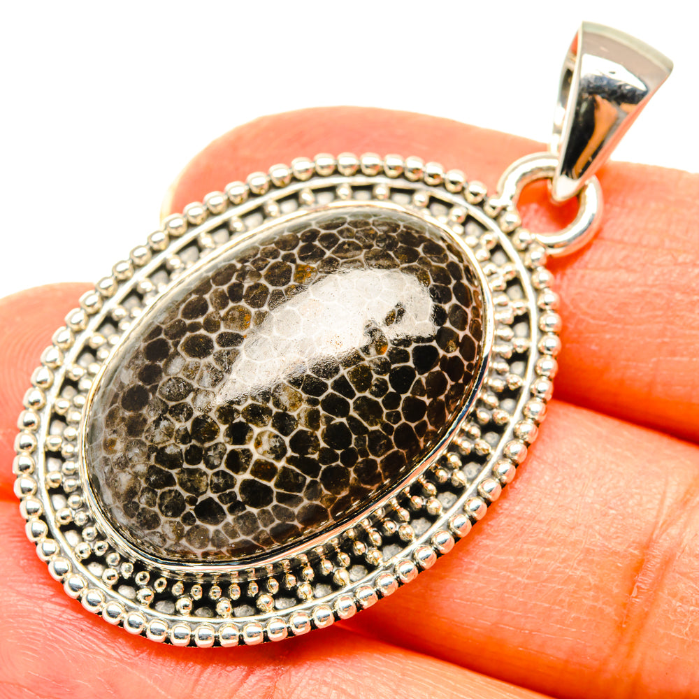 Stingray Coral Pendants handcrafted by Ana Silver Co - PD29480