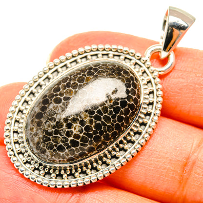 Stingray Coral Pendants handcrafted by Ana Silver Co - PD29480