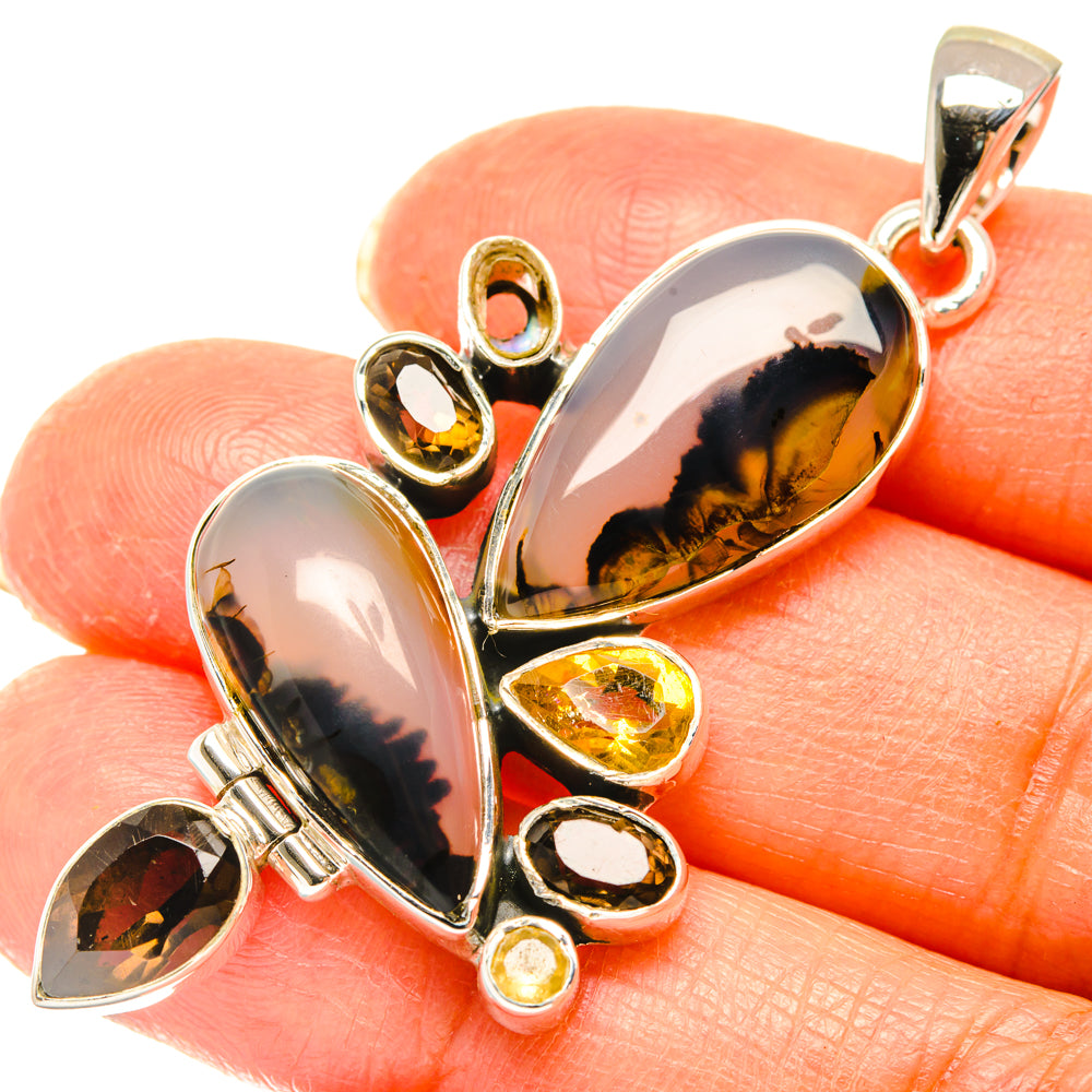 Montana Agate Pendants handcrafted by Ana Silver Co - PD29482