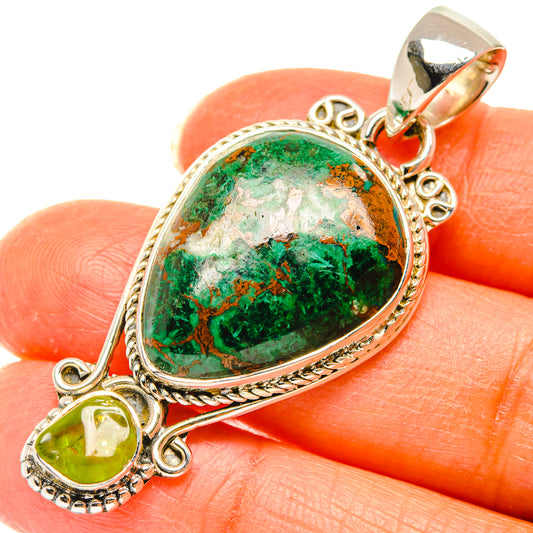 Chrysocolla Pendants handcrafted by Ana Silver Co - PD29496