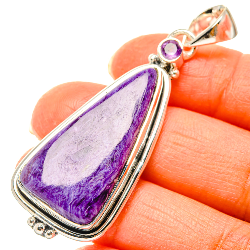 Charoite Pendants handcrafted by Ana Silver Co - PD29497