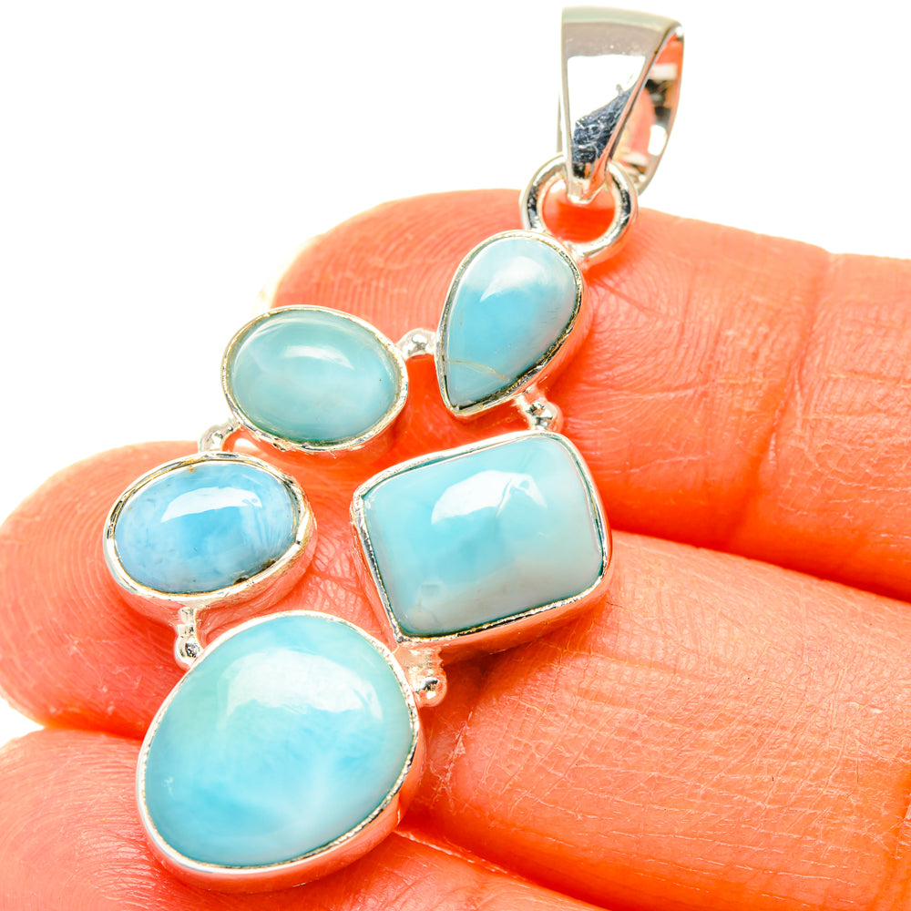 Larimar Pendants handcrafted by Ana Silver Co - PD29498