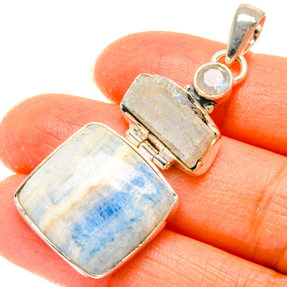 Blue Scheelite Pendants handcrafted by Ana Silver Co - PD29500