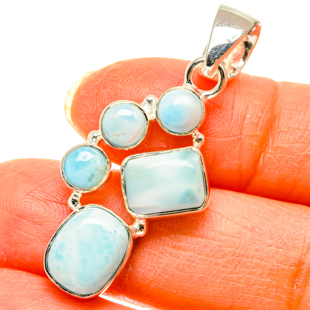 Larimar Pendants handcrafted by Ana Silver Co - PD29503