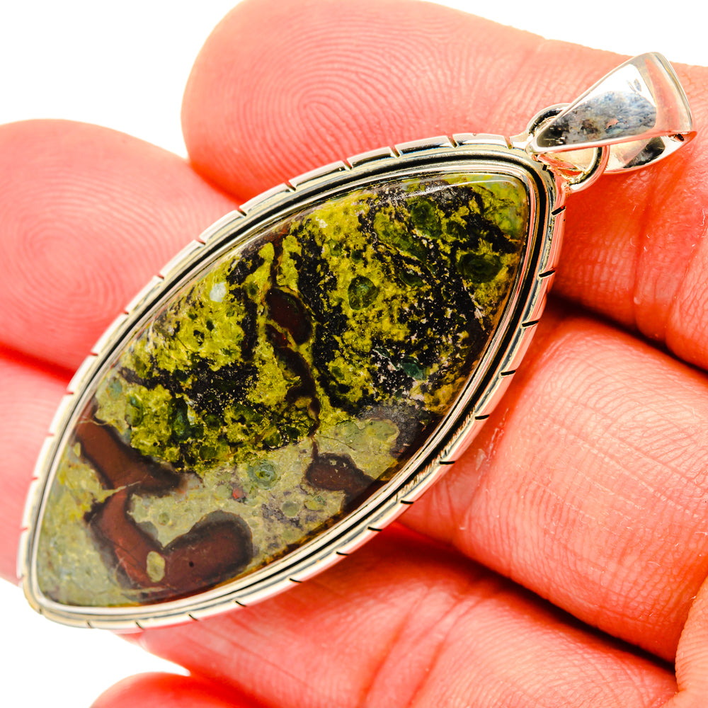 Dragon's Bloodstone Pendants handcrafted by Ana Silver Co - PD29512