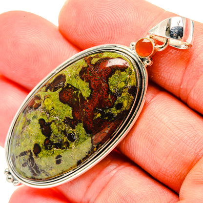 Dragon's Bloodstone Pendants handcrafted by Ana Silver Co - PD29513