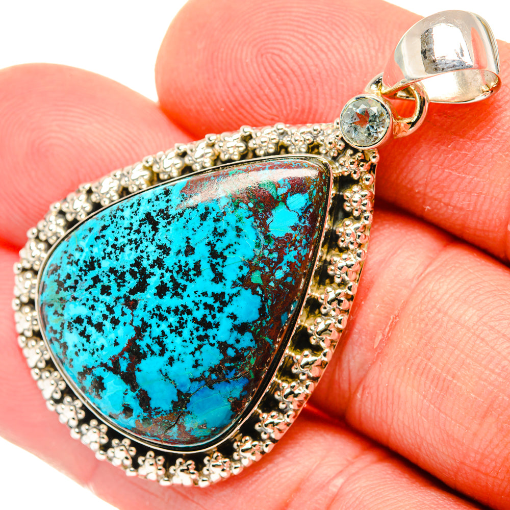 Shattuckite Pendants handcrafted by Ana Silver Co - PD29514
