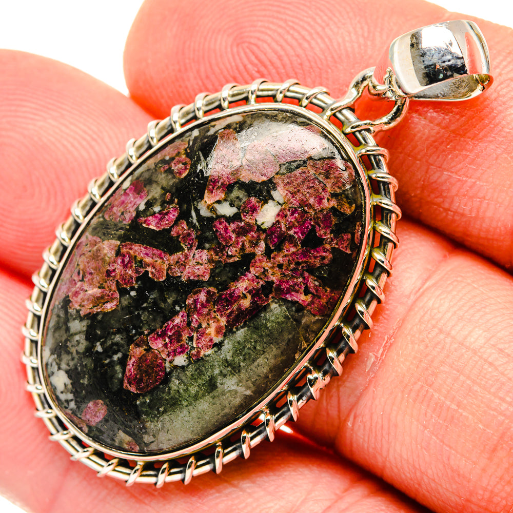 Russian Eudialyte Pendants handcrafted by Ana Silver Co - PD29517