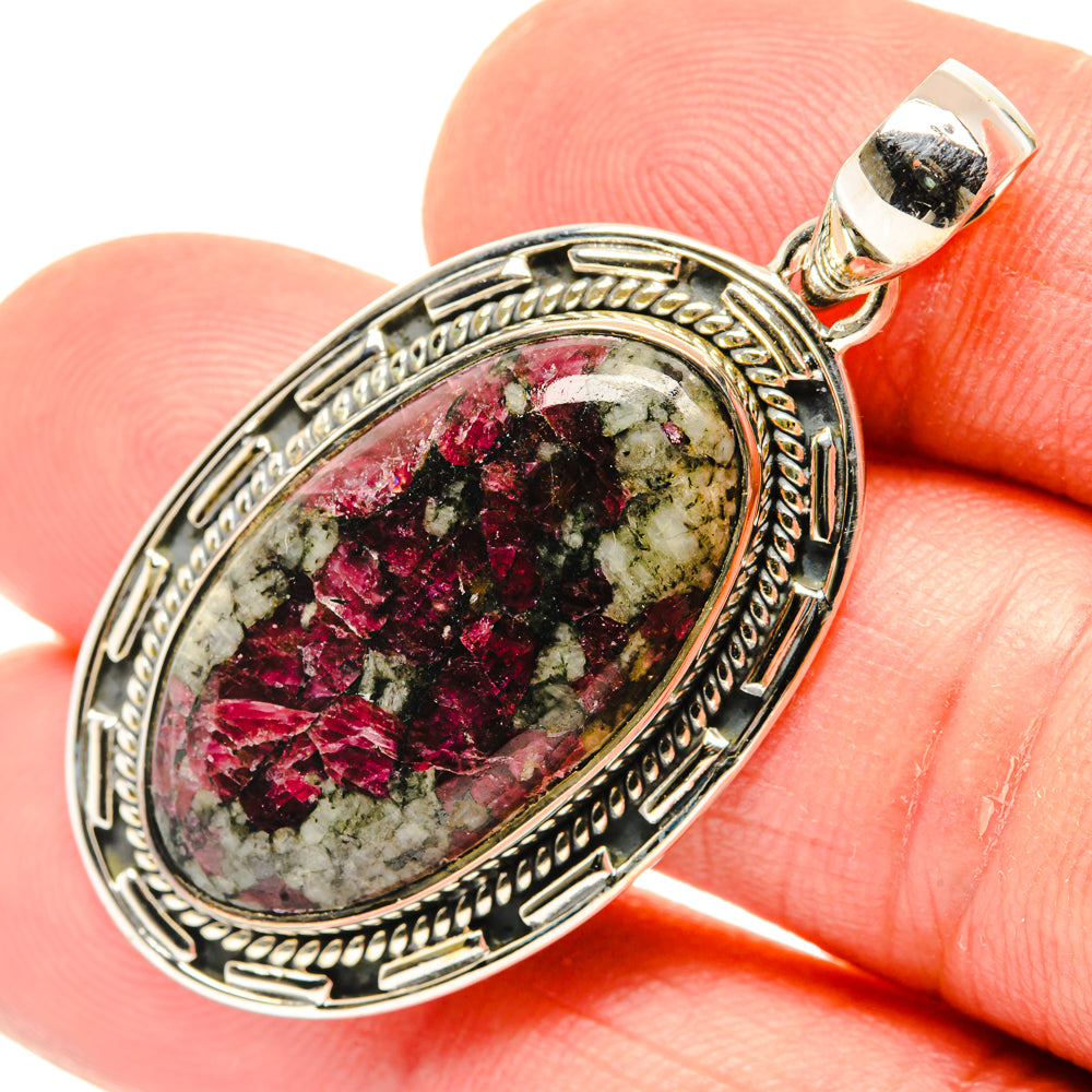 Russian Eudialyte Pendants handcrafted by Ana Silver Co - PD29523