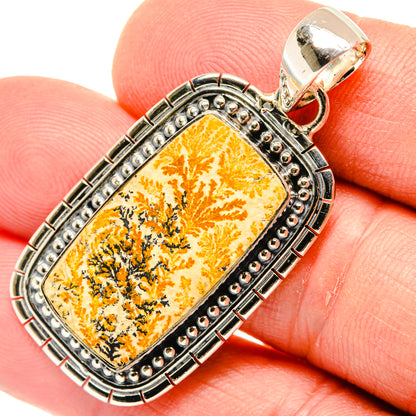 Germany Psilomelane Dendrite Pendants handcrafted by Ana Silver Co - PD29525