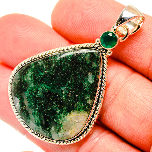 Green Aventurine, Green Onyx Pendants handcrafted by Ana Silver Co - PD29530