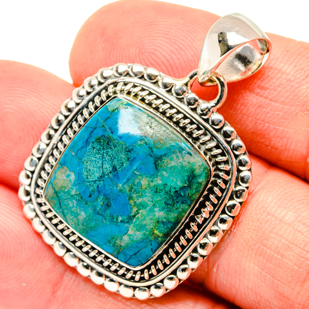 Chrysocolla Pendants handcrafted by Ana Silver Co - PD29532
