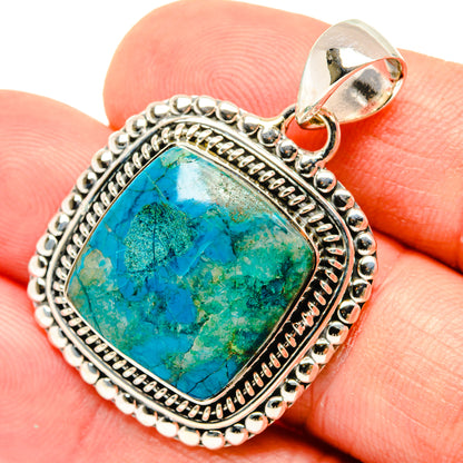 Chrysocolla Pendants handcrafted by Ana Silver Co - PD29532