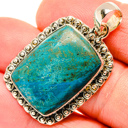 Chrysocolla Pendants handcrafted by Ana Silver Co - PD29533