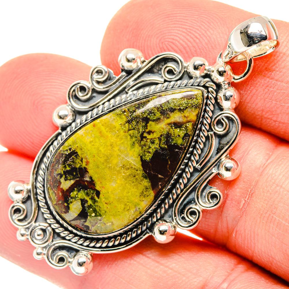 Dragon's Bloodstone Pendants handcrafted by Ana Silver Co - PD29540