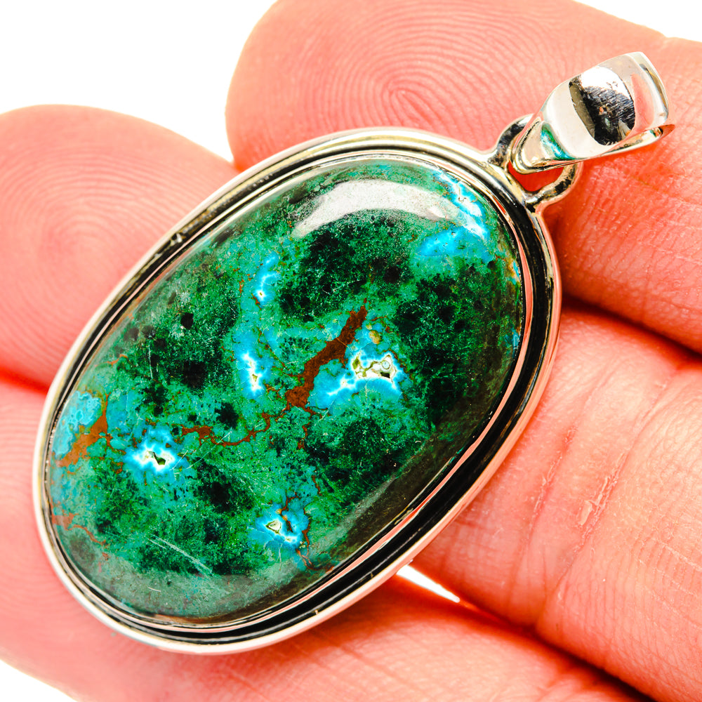 Chrysocolla Pendants handcrafted by Ana Silver Co - PD29547