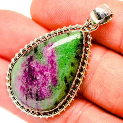 Ruby Zoisite, Garnet Pendants handcrafted by Ana Silver Co - PD29549