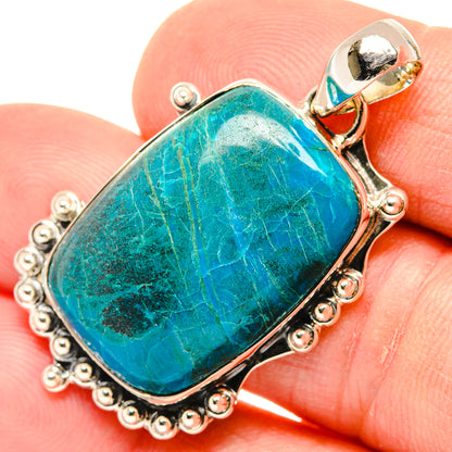 Chrysocolla Pendants handcrafted by Ana Silver Co - PD29570