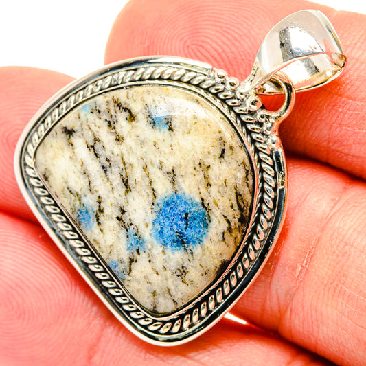 K2 Blue Azurite Pendants handcrafted by Ana Silver Co - PD29596