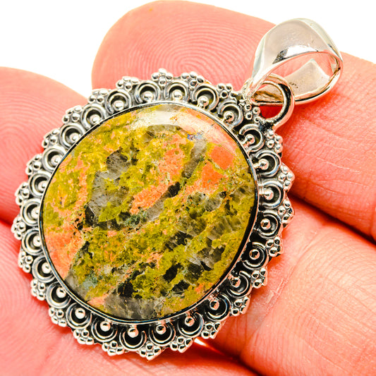 Unakite Pendants handcrafted by Ana Silver Co - PD29605