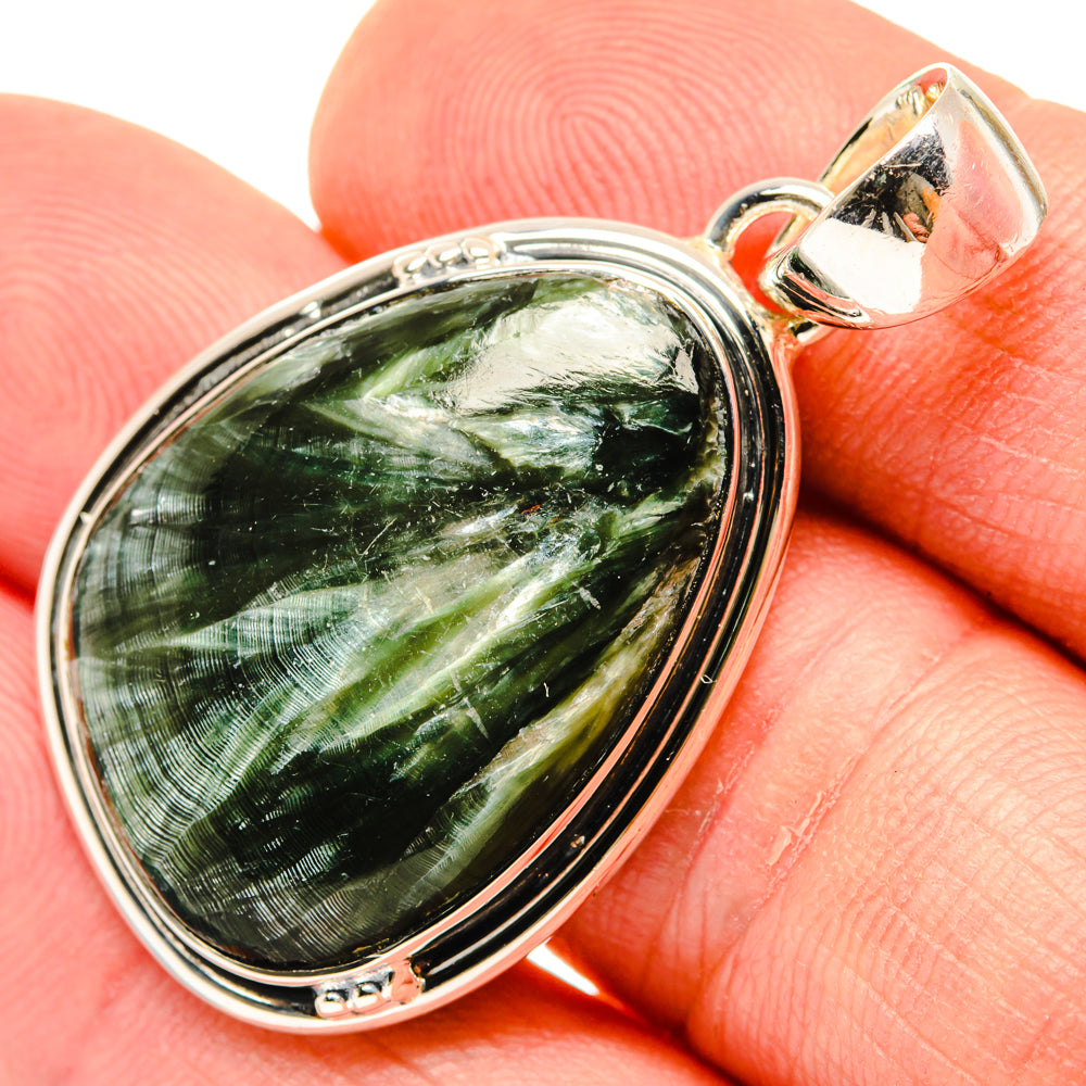 Seraphinite Pendants handcrafted by Ana Silver Co - PD29614