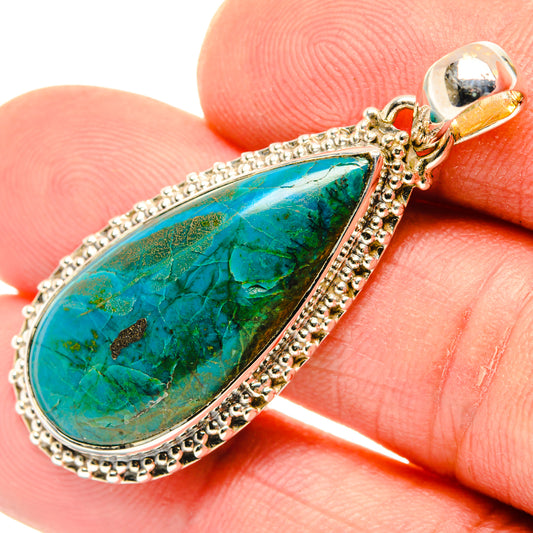Chrysocolla Pendants handcrafted by Ana Silver Co - PD29621
