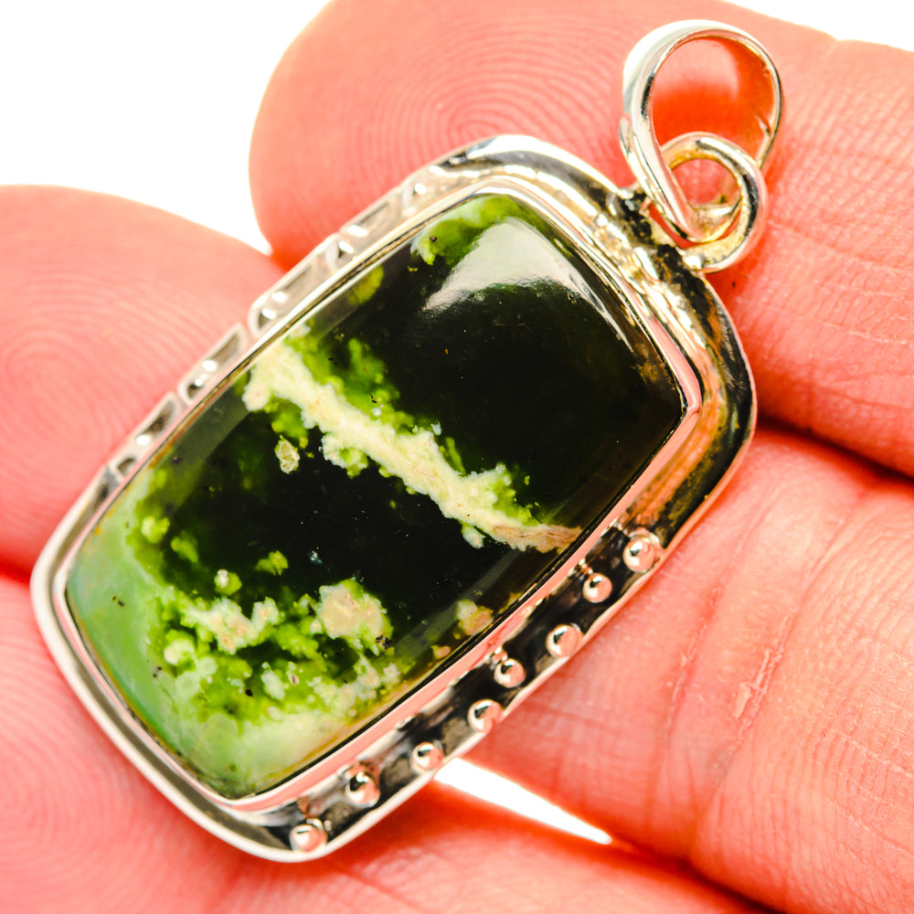 Australian Green Opal Pendants handcrafted by Ana Silver Co - PD29627