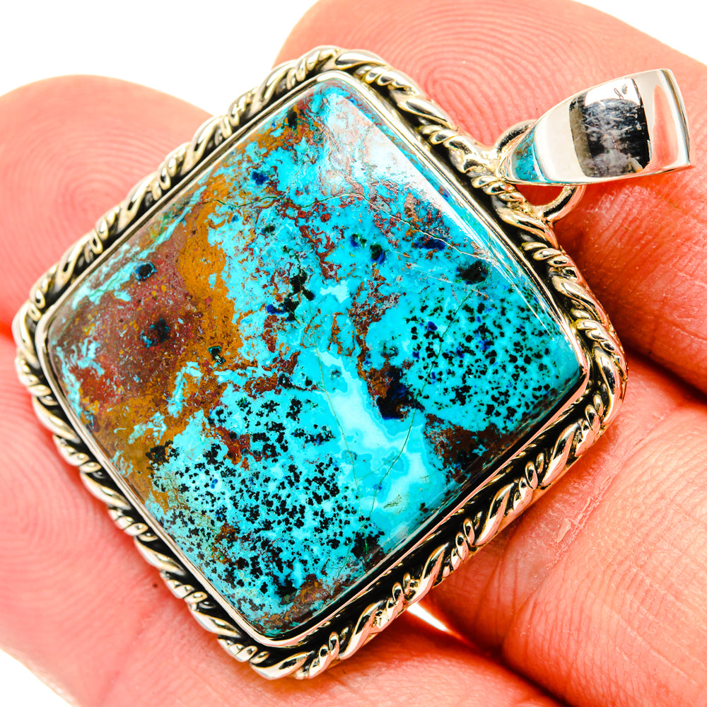 Shattuckite Pendants handcrafted by Ana Silver Co - PD29640