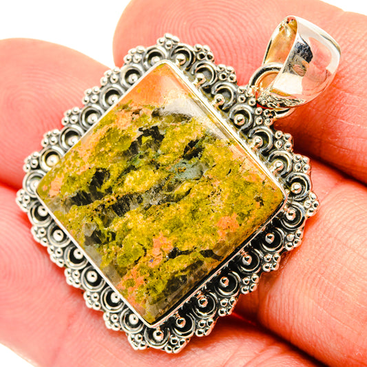 Unakite Pendants handcrafted by Ana Silver Co - PD29642