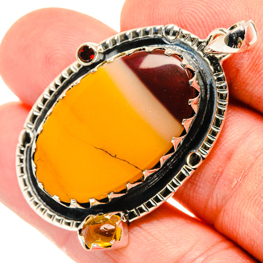 Mookaite, Garnet, Citrine Pendants handcrafted by Ana Silver Co - PD29643