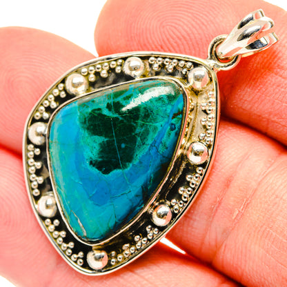 Chrysocolla Pendants handcrafted by Ana Silver Co - PD29644