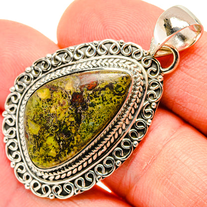 Dragon's Bloodstone Pendants handcrafted by Ana Silver Co - PD29646