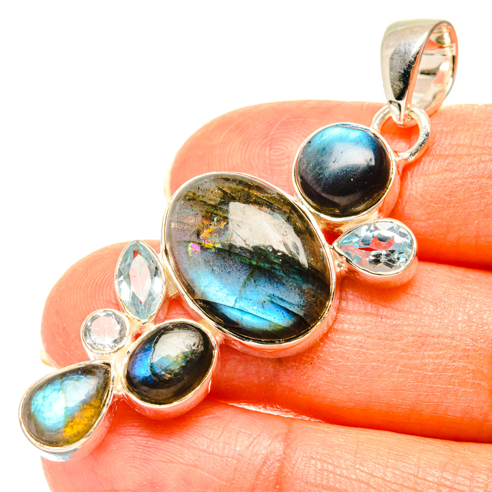 Labradorite Pendants handcrafted by Ana Silver Co - PD29664