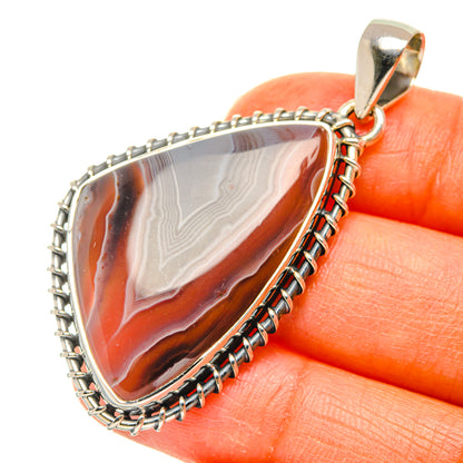 Botswana Agate Pendants handcrafted by Ana Silver Co - PD29673