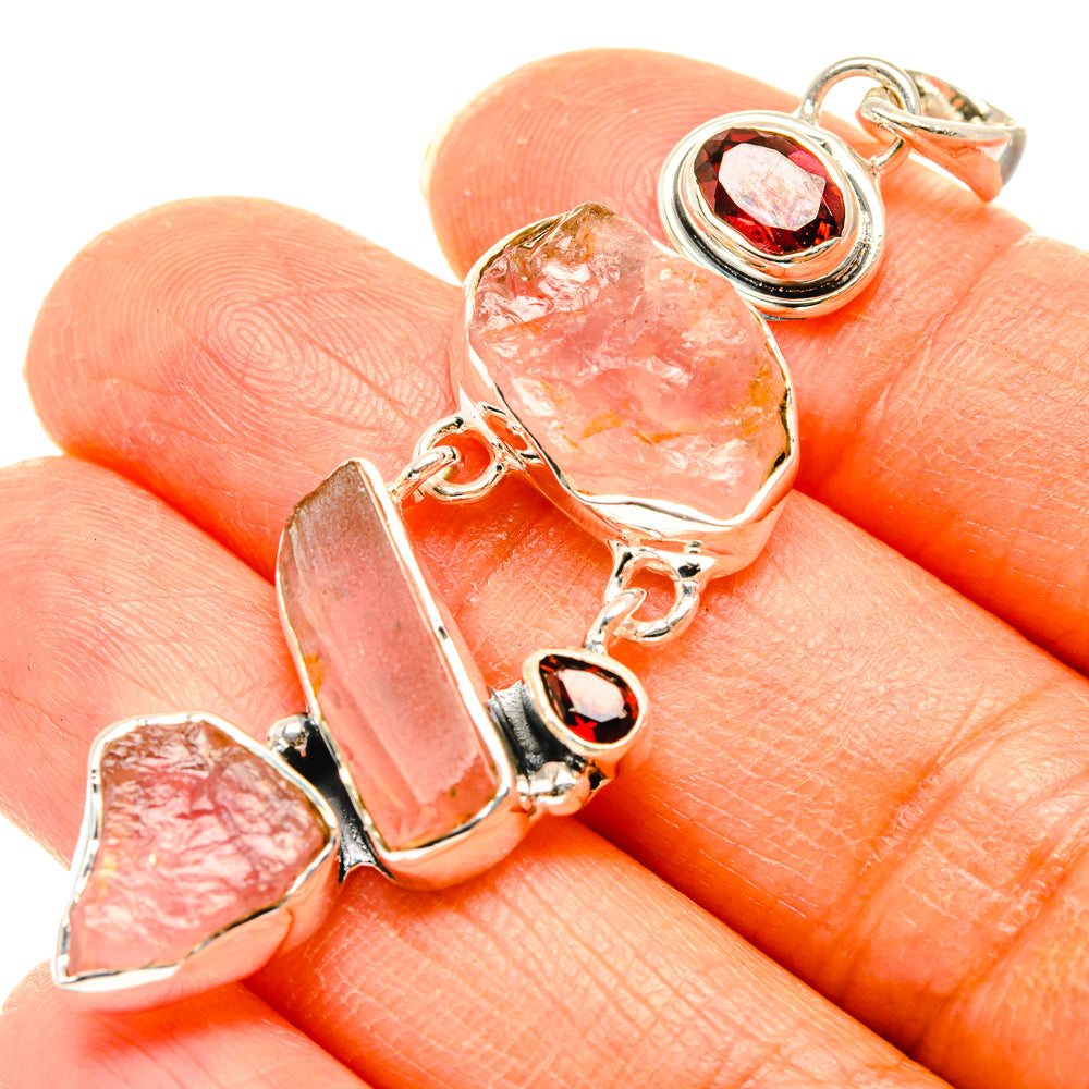 Rose Quartz Pendants handcrafted by Ana Silver Co - PD29679