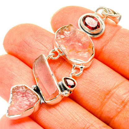 Rose Quartz Pendants handcrafted by Ana Silver Co - PD29679