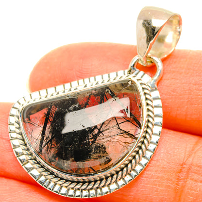 Tourmalinated Quartz Pendants handcrafted by Ana Silver Co - PD29692