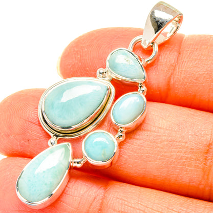 Larimar Pendants handcrafted by Ana Silver Co - PD29698