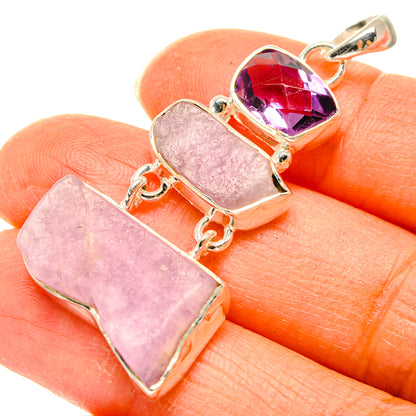 Rose Quartz Pendants handcrafted by Ana Silver Co - PD29704